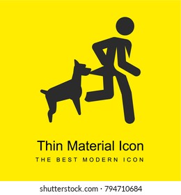 Bite bright yellow material minimal icon or logo design