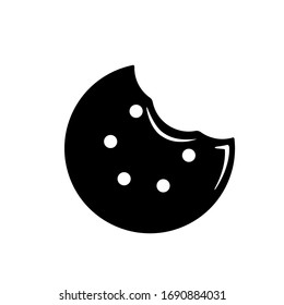Bite cookie icon. Simple illustration of bite cookie vector icon for any web