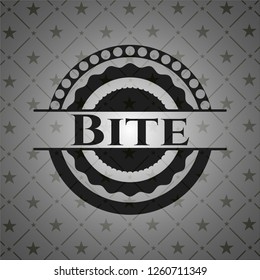 Bite dark icon or emblem
