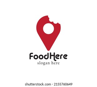 Bite Logo Design Food Here Stock Vector (Royalty Free) 2155760649 ...