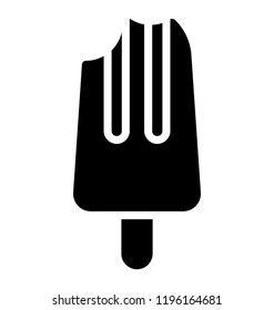 Bite  popsicle, ice lolly for kids eating 