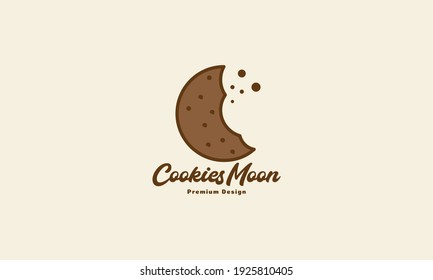 bites cookie logo design vector icon symbol illustration