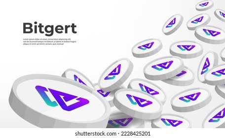Bitgert (BRISE) cryptocurrency concept banner background.