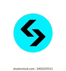 Bitget Token (BGB) coin icon isolated on white background.