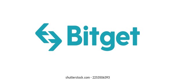 Bitget Token cryptocurrency BGB Token, Crypto currency logo on isolated background with text.