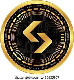 bitget token-bgb logotipos de criptomonedas en fondo abstracto. ilustraciones 3d.