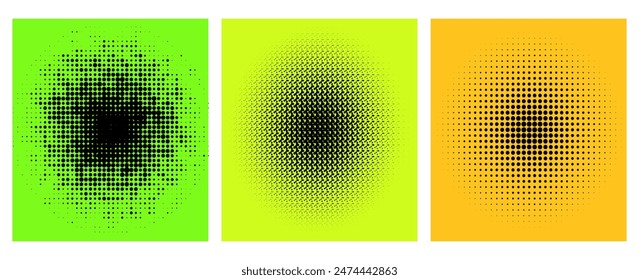 Bitmap dot background with sketch effect. Futuristic retro design in y2k style. vector