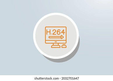 Bitrate Video Streaming Icon Vector Design