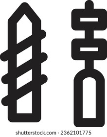 Bits Drill Auger Outline Icon