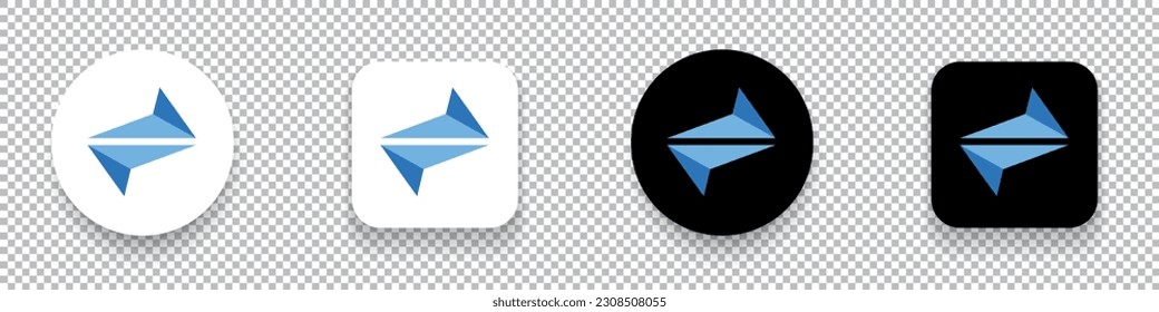 Símbolo de logotipo de moneda cripto BitSend (BSD) aislado en vector de fondo transparente