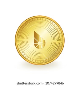 BitShares Cryptocurrency Gold Coin Isolated