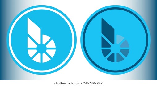 bitshares-bts cryptocurrency logos on abstract background. 3d illustrations.