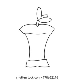 Bitten Apple icon over white background vector illustration