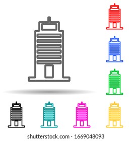 bitten apple multi color style icon. Simple thin line, outline vector of web icons for ui and ux, website or mobile application