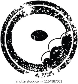 bitter-donut-grafisches Vektorkreiszeichen