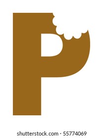 Bitten Letter P