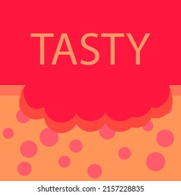 bitten off pie with the tasty