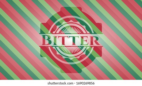 Bitter christmas style badge. Vector Illustration. Detailed.