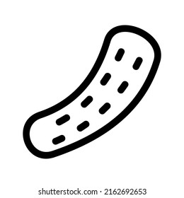 bitter gourd icon or logo isolated sign symbol vector illustration - high quality black style vector icons
