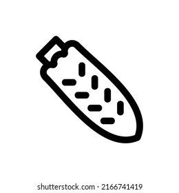 bitter gourd icon or logo isolated sign symbol vector illustration - high quality black style vector icons

