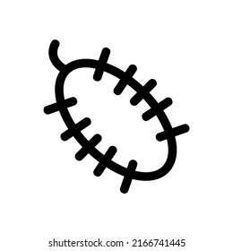 Icono de gourd amargo o logotipo símbolo de seña aislado ilustración vectorial - iconos vectoriales de estilo negro de alta calidad
