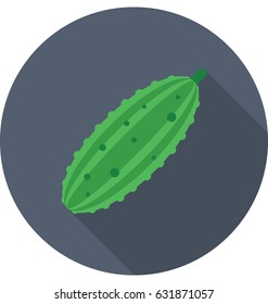 Bitter Gourd Vector Icon