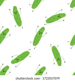 Bitter Melon Vegetable Seamless Pattern would be perfect for fabric, textile, gift wrap, wallpaper, surface designer, background, backdrop, and ornament.
