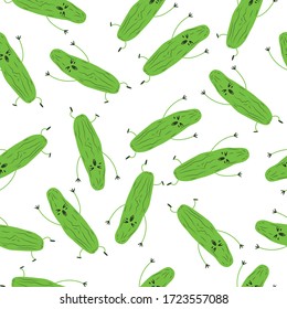 Bitter Melon Vegetable Seamless Pattern would be perfect for fabric, textile, gift wrap, wallpaper, surface designer, background, backdrop, and ornament.