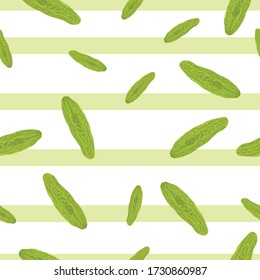 Bitter Melon Vegetable Seamless Pattern would be perfect for fabric, textile, gift wrap, wallpaper, surface designer, background, backdrop, and ornament.