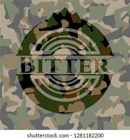 Bitter on camouflage texture