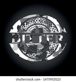 Bitter on grey camo texture