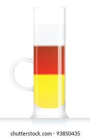 "Bitter pill" cocktail in vector