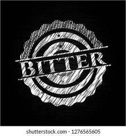 Bitter written on a blackboard