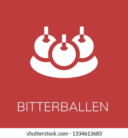 Bitterballen icon. Editable  Bitterballen icon for web or mobile.
