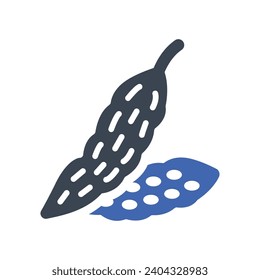 Bittergourd Vegetable Icon, Vector Graphics