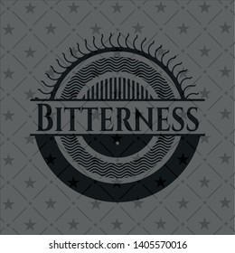 Bitterness realistic dark emblem. Vector Illustration. Detailed.