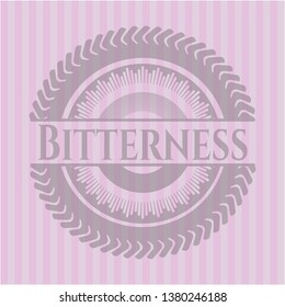 Bitterness realistic pink emblem