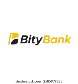 Bity Bank logo design features a sleek, modern style perfect for fintech, digital banking, and cryptocurrency brands. Ideal for startups seeking a professional identity.
