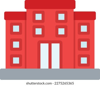 Biuilding Vector Icon Flat Style