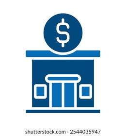 Biz Center icon line vector illustration