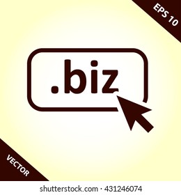 biz icon. biz vector illustration