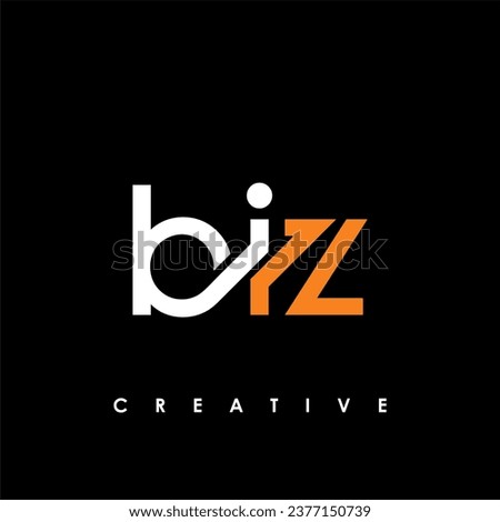 BIZ Letter Initial Logo Design Template Vector Illustration