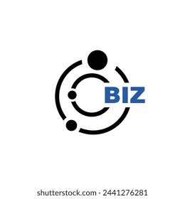 BIZ letter logo design on white background. BIZ logo. BIZ creative initials letter Monogram logo icon concept. BIZ letter design