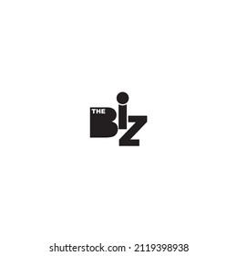 The biz logo and icon white background. vector illustration