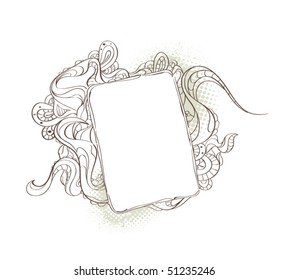 Bizarre background for your text. Vector illustration.