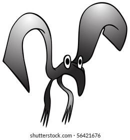 bizarre black bird