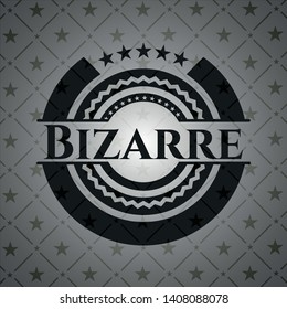 Bizarre black emblem. Vector Illustration. Detailed.