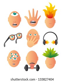Bizarre conceptual icons