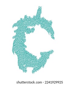 Bizarre decorative letter.Custom art font.
