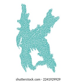 Bizarre decorative letter.Custom art font.